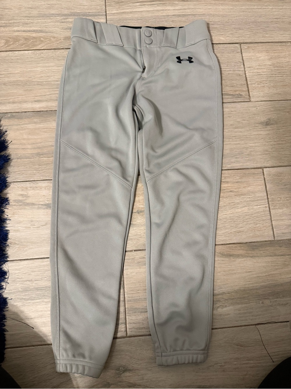 Under Armour Kids Light Gray Athletic baseball pants